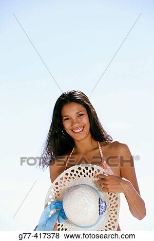 Latin woman on the beach. Key Byscaine. Miami. Florida. USA. View Large Photo Image Stock Photo - Latin woman on the beach. Key Byscaine. Miami. Florida. USA.. Fotosearch