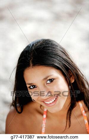 Latin woman on the beach. Key Byscaine. Miami. Florida. USA. View Large Photo Image Stock Photo - Latin woman on the beach. Key Byscaine. Miami. Florida. USA.. Fotosearch