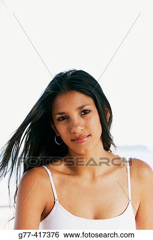 Latin woman on the beach. Key Byscaine. Miami. Florida. USA. View Large Photo Image Stock Photograph - Latin woman on the beach. Key Byscaine. Miami. Florida. USA.. Fotosearch