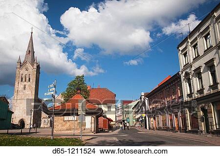 Latvia, Northeastern Latvia, Vidzeme Region, Gauja National Park, Cesis, St John's Church View Large Photo Image Picture - Latvia, Northeastern Latvia, Vidzeme Region, Gauja National Park, Cesis, St John's Church. Fotosearch