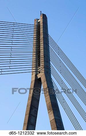 Latvia, Riga, Vansu Bridge, Daugava River View Large Photo Image Stock Image - Latvia, Riga, Vansu Bridge, Daugava River. Fotosearch