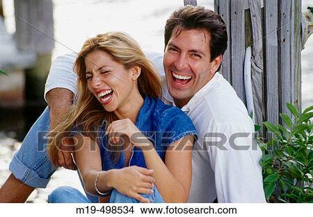 Picture - laughing couple. Fotosearch