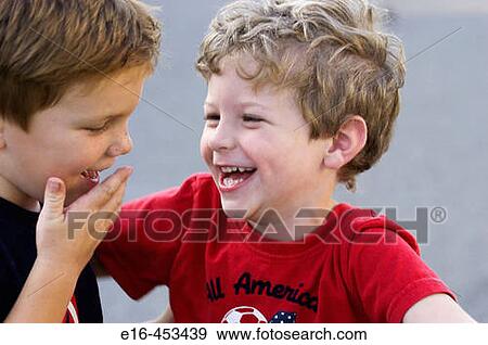 Laughing young boys View Large Photo Image Stock Photo - Laughing young boys. Fotosearch