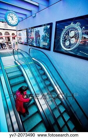 Lausanne metro access with swiss watch advertising. Lausanne, Vaud, Switzerland, Europe. View Large Photo Image Stock Image - Lausanne metro access with swiss watch advertising. Lausanne, Vaud, Switzerland, Europe.. Fotosearch