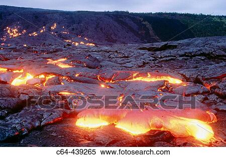 Stock Photography - Lava. Volcano Kilauea. Hawaii volcanoes National Park. Big Island. Hawai. Fotosearch
