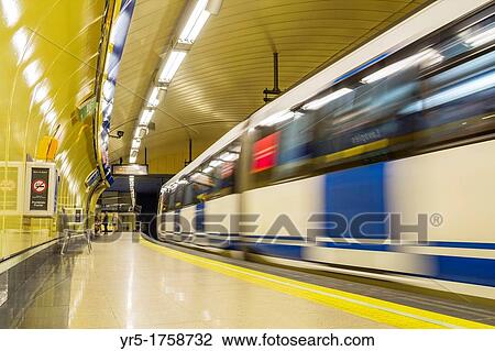 Stock Image - Lavapies Metro station in Madrid, Spain. Fotosearch