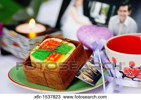 Stock Image - Layer Cake of Sarawak. Fotosearch