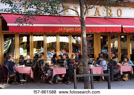 Le Figaro Cafe in Greenwich Village, New York City, USA View Large Photo Image Stock Photo - Le Figaro Cafe in Greenwich Village, New York City, USA. Fotosearch
