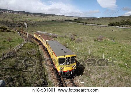 ? Le Train Jaune?. Near Odeillo Font-Romeu Station. Villefranche-de-Conflent, Languedoc-Roussillon, France. View Large Photo Image Stock Image - ? Le Train Jaune?. Near Odeillo Font-Romeu Station. Villefranche-de-Conflent, Languedoc-Roussillon, France.. Fotosearch