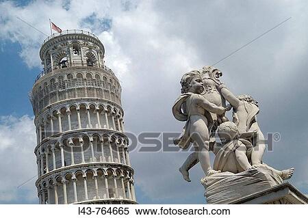 Stock Photography - Leaning Tower, Piazza dei Miracoli, Pisa, Tuscany, Italy. Fotosearch