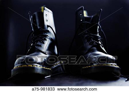 Stock Image - Leather boots. Fotosearch