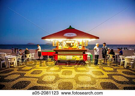 Stock Image - Leblon Beach, Rio de Janeiro, Brazil. Fotosearch