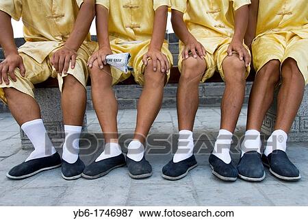 Legs of the Rickshaw Drivers, Xian, Shaanxi Province, China. View Large Photo Image Stock Photo - Legs of the Rickshaw Drivers, Xian, Shaanxi Province, China.. Fotosearch