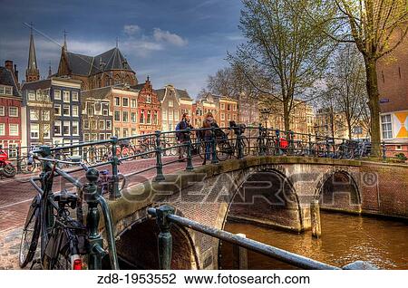 leidsegracht in old town. amsterdam. View Large Photo Image Stock Image - leidsegracht in old town. amsterdam.. Fotosearch