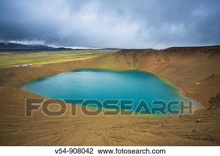 Leirhnjukur Crater, Krafla Volcano Caldera, Iceland View Large Photo Image Stock Image - Leirhnjukur Crater, Krafla Volcano Caldera, Iceland. Fotosearch