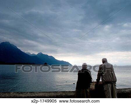 Leman Lake, border between Switzerland and France, Europe View Large Photo Image Stock Photography - Leman Lake, border between Switzerland and France, Europe. Fotosearch