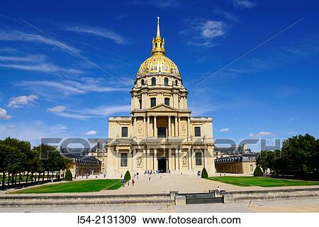 Stock Photo - Les Invalides Army Museum Paris France Europe FR City of Lights.. Fotosearch
