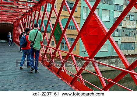 Les Peixateries Velles bridge, Girona, Catalonia, Spain View Large Photo Image Stock Image - Les Peixateries Velles bridge, Girona, Catalonia, Spain. Fotosearch