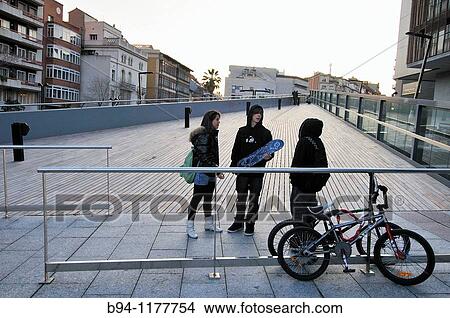 Lesseps square. Barcelona. Catalonia. Spain. View Large Photo Image Picture - Lesseps square. Barcelona. Catalonia. Spain.. Fotosearch