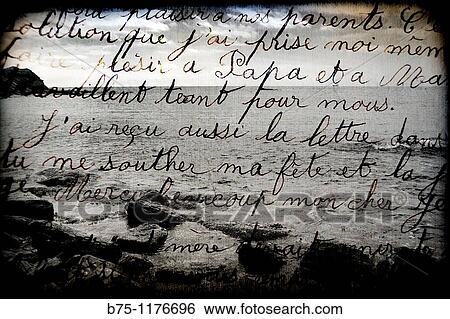 Stock Photograph - Letter, seascape. Fotosearch