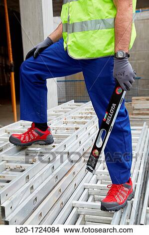 Level, Hand Tools for construction, Worker, Housing construction, Basque Country, Spain View Large Photo Image Picture - Level, Hand Tools for construction, Worker, Housing construction, Basque Country, Spain. Fotosearch