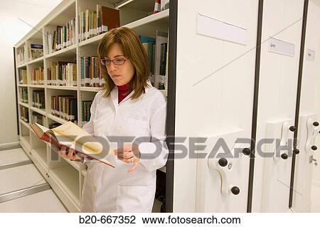 Stock Image - Library. Neiker Tecnalia, Instituto de Investigaci? n y Desarrollo Agrario, Ganadero, Forestal y del Medio Natural, Arkaute, Alava, Euskadi, Spain.. Fotosearch