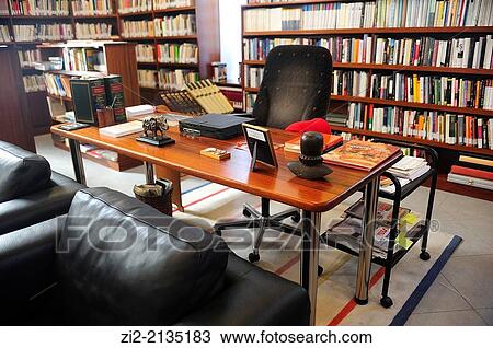 Stock Image - Library of Fundaci? n Jose Saramago, Tias, Lanzarote, Canary Islands, Spain. Fotosearch