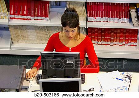 Library. View Large Photo Image Stock Photograph - Library.. Fotosearch