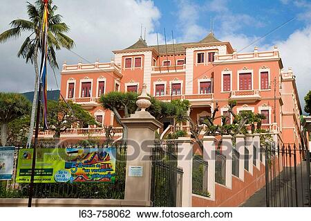 Stock Image - Liceo de Taoro, La Orotava. Tenerife, Canary Islands, Spain. Fotosearch