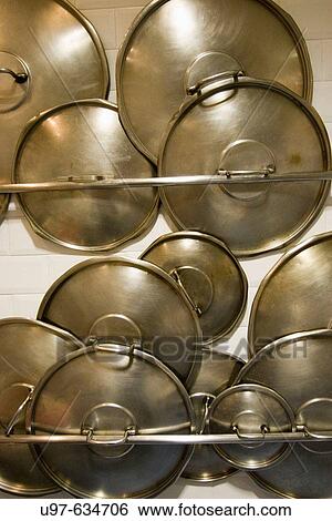 Lids in kitchen View Large Photo Image Stock Photograph - Lids in kitchen. Fotosearch