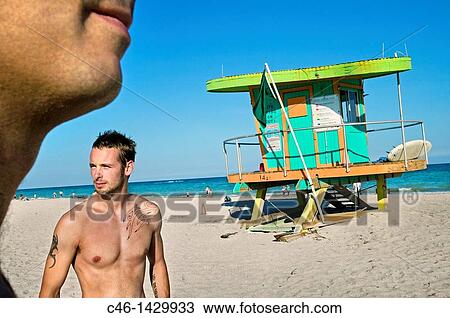 Lifeguard post in south beach, Art Deco District Miami Beach Florida USA View Large Photo Image Stock Image - Lifeguard post in south beach, Art Deco District Miami Beach Florida USA. Fotosearch