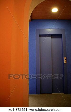 Lift in lobby. La Garriga, Barcelona province, Catalonia, Spain View Large Photo Image Stock Image - Lift in lobby. La Garriga, Barcelona province, Catalonia, Spain. Fotosearch