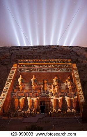 Light and Sound Show Great Temple of Pharaoh Ramesses II, Abu Simbel, Egypt View Large Photo Image Stock Image - Light and Sound Show Great Temple of Pharaoh Ramesses II, Abu Simbel, Egypt. Fotosearch