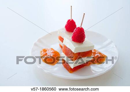 Light dessert: quince jelly and cottage cheese. Close view. View Large Photo Image Stock Image - Light dessert: quince jelly and cottage cheese. Close view.. Fotosearch