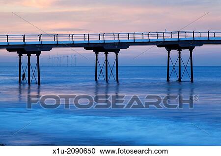 Light on the Sea at Saltburn Pier Saltburn by the Sea Redcar and Cleveland England. View Large Photo Image Stock Image - Light on the Sea at Saltburn Pier Saltburn by the Sea Redcar and Cleveland England.. Fotosearch