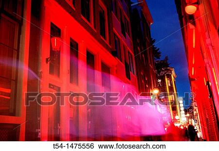 Lighted Houses in the Red Light district of Amsterdam View Large Photo Image Stock Photograph - Lighted Houses in the Red Light district of Amsterdam. Fotosearch