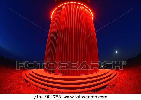 Lighted Miner Light, Halde Rheinpreufen, Moers, Ruhr Basin, North Rhine-Westphalia, Germany. View Large Photo Image Stock Photo - Lighted Miner Light, Halde Rheinpreufen, Moers, Ruhr Basin, North Rhine-Westphalia, Germany.. Fotosearch