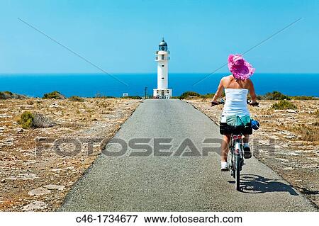 Lighthouse at cape of Barbaria berberia, Formentera, Balearic Islands, Spain. View Large Photo Image Stock Photo - Lighthouse at cape of Barbaria berberia, Formentera, Balearic Islands, Spain.. Fotosearch