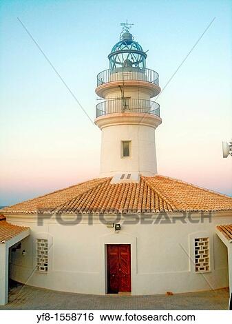 Stock Photograph - Lighthouse Cullera coast Valencia Spain. Fotosearch