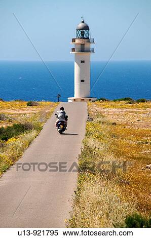 Lighthouse, Formentera, Balearic Islands, Spain View Large Photo Image Stock Photography - Lighthouse, Formentera, Balearic Islands, Spain. Fotosearch