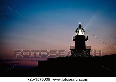 Stock Photo - Lighthouse of Cap de Creus, Girona, Catalonia, Spain. Fotosearch