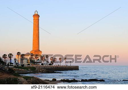 Lighthouse of Chipiona. CBdiz province. Andalusia. Spain. View Large Photo Image Picture - Lighthouse of Chipiona. CBdiz province. Andalusia. Spain.. Fotosearch