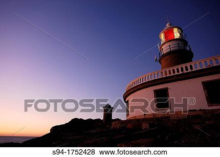 Lighthouse of Corrubedo in A Corua province, Spain View Large Photo Image Stock Photo - Lighthouse of Corrubedo in A Corua province, Spain. Fotosearch