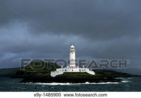 Lighthouse on Eilean Musdile at southern tip of island of Lismore in the Firth of Lorn, Argyll and Bute, western Scotland, UK View Large Photo Image Stock Image - Lighthouse on Eilean Musdile at southern tip of island of Lismore in the Firth of Lorn, Argyll and Bute, western Scotland, UK. Fotosearch