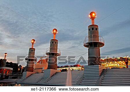 Lighthouse tower, Parc l? Espanya Industrial, 1985, arch. Luis Pea Ganchegui, Barcelona, Catalonia, Spain View Large Photo Image Stock Photograph - Lighthouse tower, Parc l? Espanya Industrial, 1985, arch. Luis Pea Ganchegui, Barcelona, Catalonia, Spain. Fotosearch