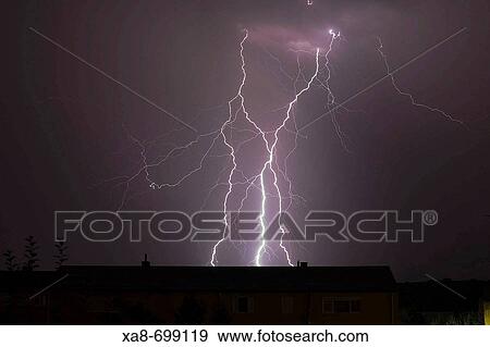 Lightning View Large Photo Image Stock Photo - Lightning. Fotosearch