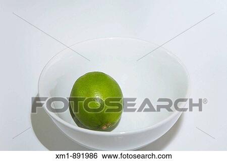 lime in white bowl View Large Photo Image Stock Photograph - lime in white bowl. Fotosearch