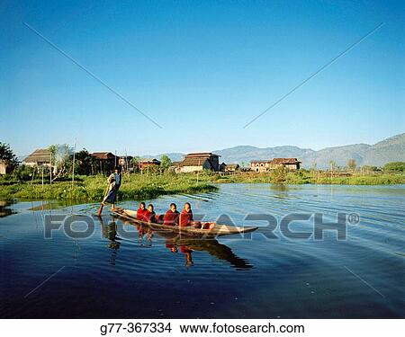Lin-Gin Monastery. Inle Lake. Shan State. Myanmar. View Large Photo Image Picture - Lin-Gin Monastery. Inle Lake. Shan State. Myanmar.. Fotosearch