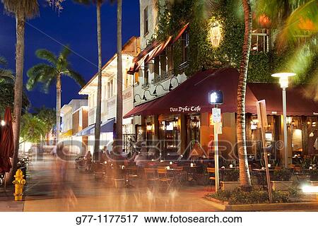 Stock Photo - Lincoln Road, Miami Beach, Miami, Florida, USA. Fotosearch