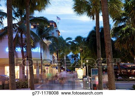 Lincoln Road, Miami Beach, Miami, Florida, USA View Large Photo Image Stock Photo - Lincoln Road, Miami Beach, Miami, Florida, USA. Fotosearch